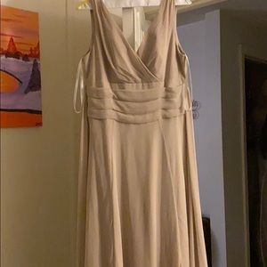 Surplice Tank Long Chiffon Bridesmaid Dress